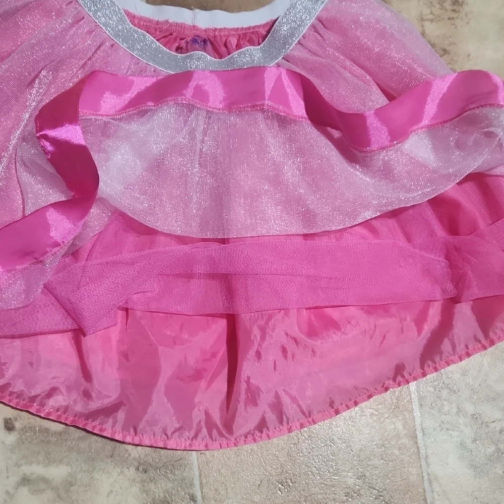 Disney Pink and White Tulle Skirt for Kids Sz S-6- 6X.